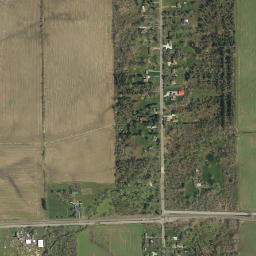 Town Line Station New York High Resolution Satellite Map