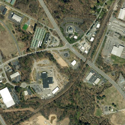 Ushers New York High Resolution Satellite Map