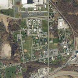 Border City New York High Resolution Satellite Map