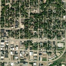 101-199 West 3rd Street, Yankton, SD High Resolution Satellite Map