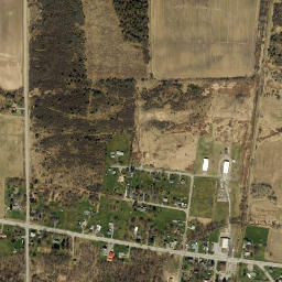 Piffard New York High Resolution Satellite Map