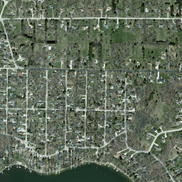 Potter Lake map(satellite map)