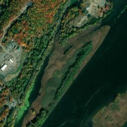 Halfmoon Beach New York High Resolution Satellite Map