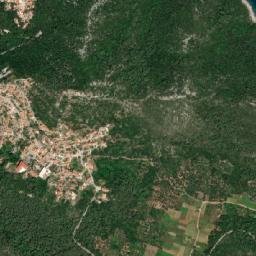 Lastovo map(satellite map)