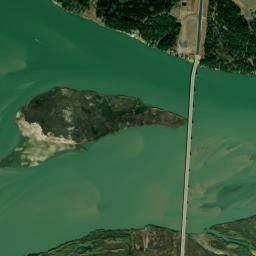 Standing Bear Memorial Bridge, Missouri National Recreation R High Resolution Satellite Map