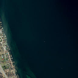 Poplar Beach New York High Resolution Satellite Map