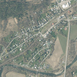 Central Bridge New York High Resolution Satellite Map