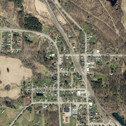 Silver Springs New York High Resolution Satellite Map