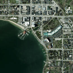 Lake Geneva map(satellite map)