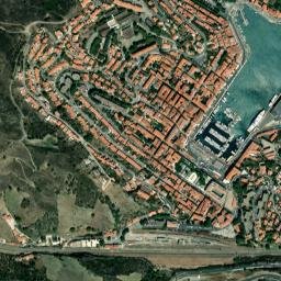 Portvendres map(satellite map)