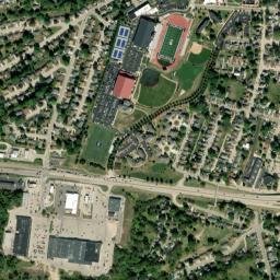 2299 Bennett Street, University of Dubuque High Resolution Satellite Map