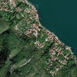 Prčanj map(satellite map)