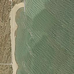 Satellite view of Lake Michigan Illinois Beach State Park