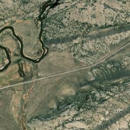 Sun Ranch Road Alcova WY 82620 High Resolution Satellite Map
