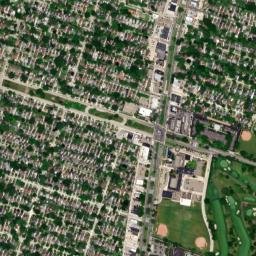 Grosse Pointe Woods map(satellite map)