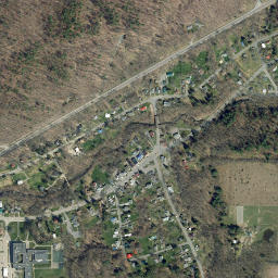 Newfield New York High Resolution Satellite Map