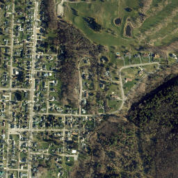 North Hornell New York High Resolution Satellite Map