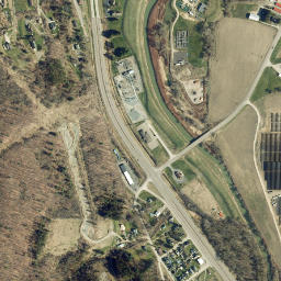 South Hornell New York High Resolution Satellite Map
