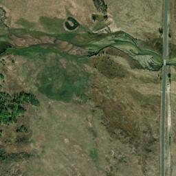 Blue Star Memorial Highway, Thedford, NE High Resolution Satellite Map