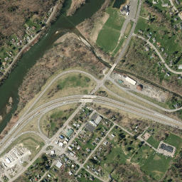 Port Crane New York High Resolution Satellite Map