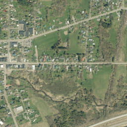 Sherman New York High Resolution Satellite Map