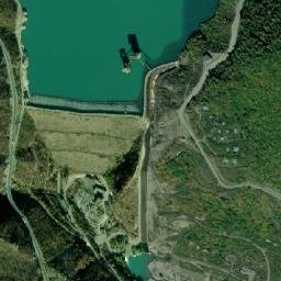Zhinvali map(satellite map)