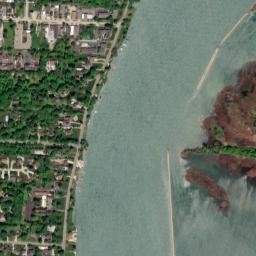 Grosse Ile map(satellite map)