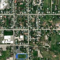 100-198 East 2nd South Street, Preston, ID High Resolution Satellite Map