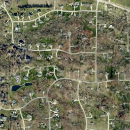 Satellite view of Twin Pines Golf Course
