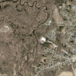 Wangum Village Connecticut High Resolution Satellite Map