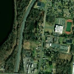 Kings Corner Connecticut High Resolution Satellite Map