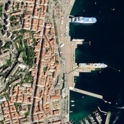 Ajaccio map(satellite map)