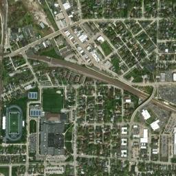 West Chicago map(satellite map)