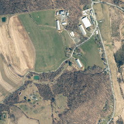 Smithfield New York High Resolution Satellite Map