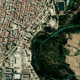 Zuera map(satellite map)