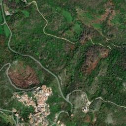 Rocca di Cave map(satellite map)