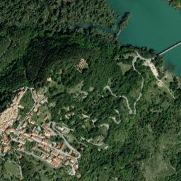 Civitella Alfedena map(satellite map)