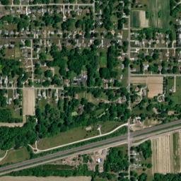 Lane Ohio High Resolution Satellite Map