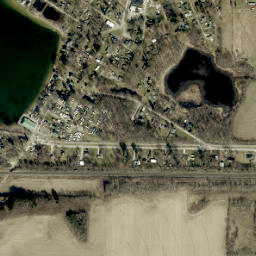 Hudson Lake map(satellite map)