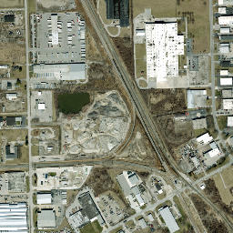 Hallett Ohio High Resolution Satellite Map