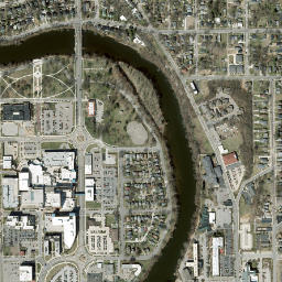 South Bend map(satellite map)