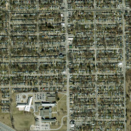 Auburndale Ohio High Resolution Satellite Map