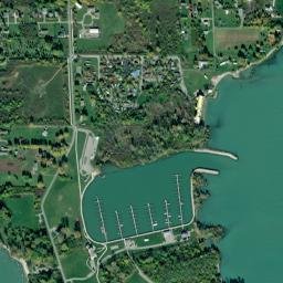 Middle Bass Ohio High Resolution Satellite Map