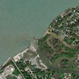 Chargin Harbor Beach Ohio High Resolution Satellite Map