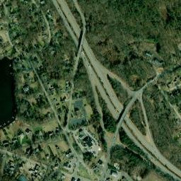 Four Corners Connecticut High Resolution Satellite Map