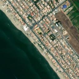 Torvaianica map(satellite map)