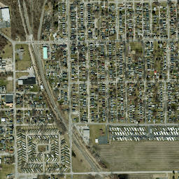 Northwood Estates Mobile Home Park Ohio High Resolution Satellite Map