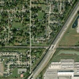 Valley Hills Ohio High Resolution Satellite Map