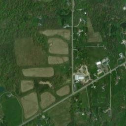 East Bass Lake Ohio High Resolution Satellite Map