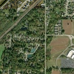 Bates Ohio High Resolution Satellite Map